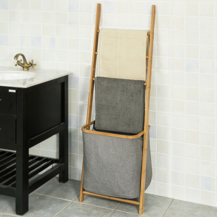 SoBuy ® Rack de almacenamiento de baño Toallero Titular con cesta de